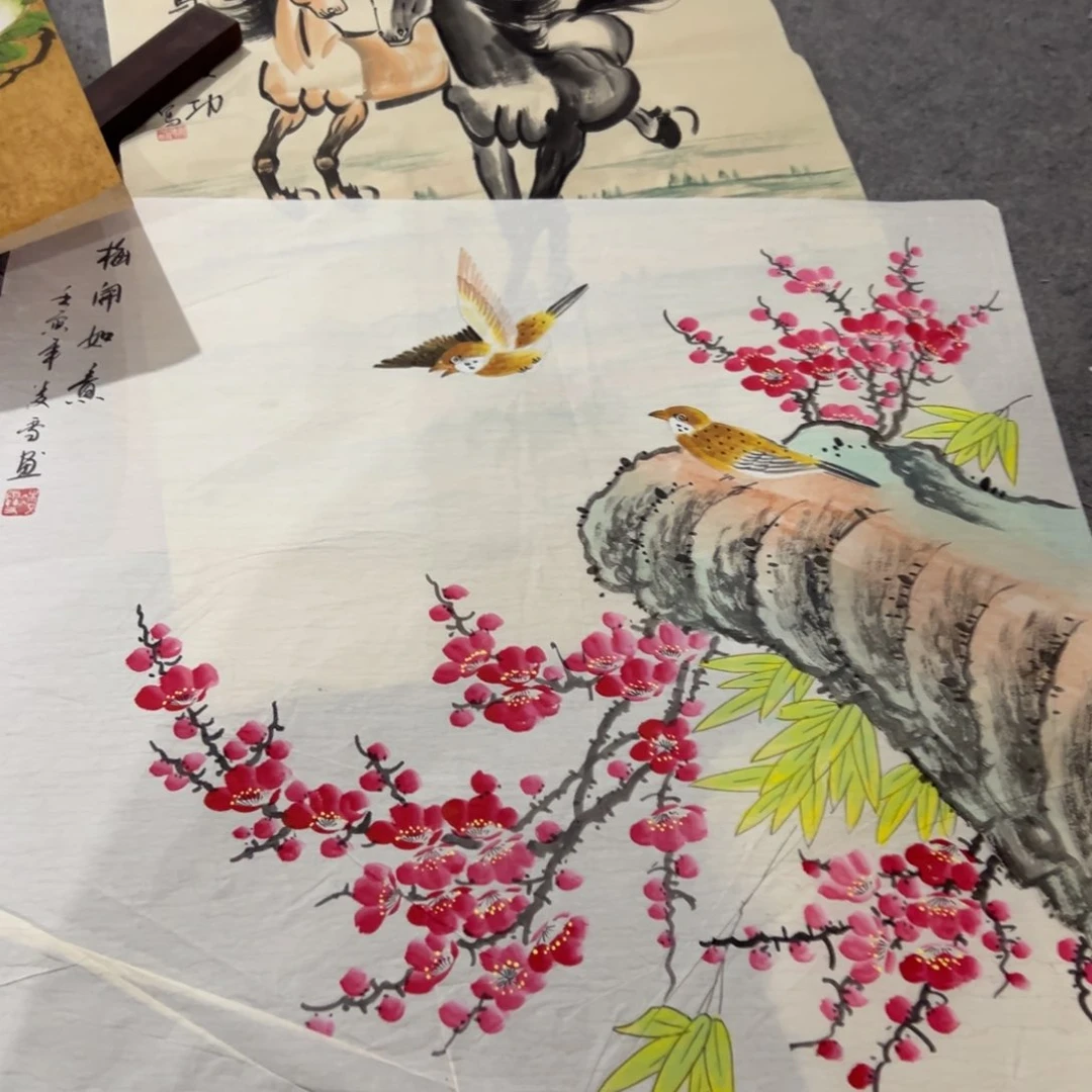 国画国画作品画心一张