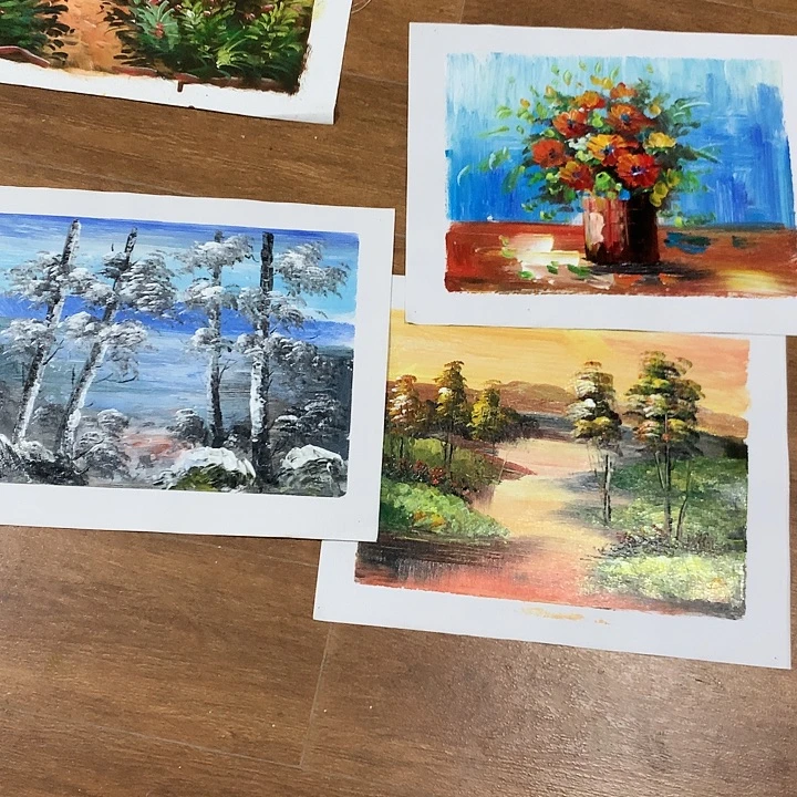 油画3幅30*40手绘油画