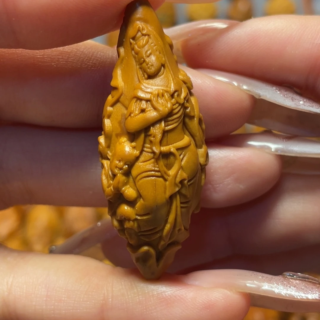 橄榄核手串/手链啊***?童子观音。 666。瑶