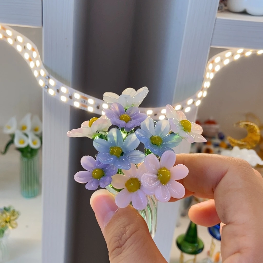 琉璃手工艺品小雏菊