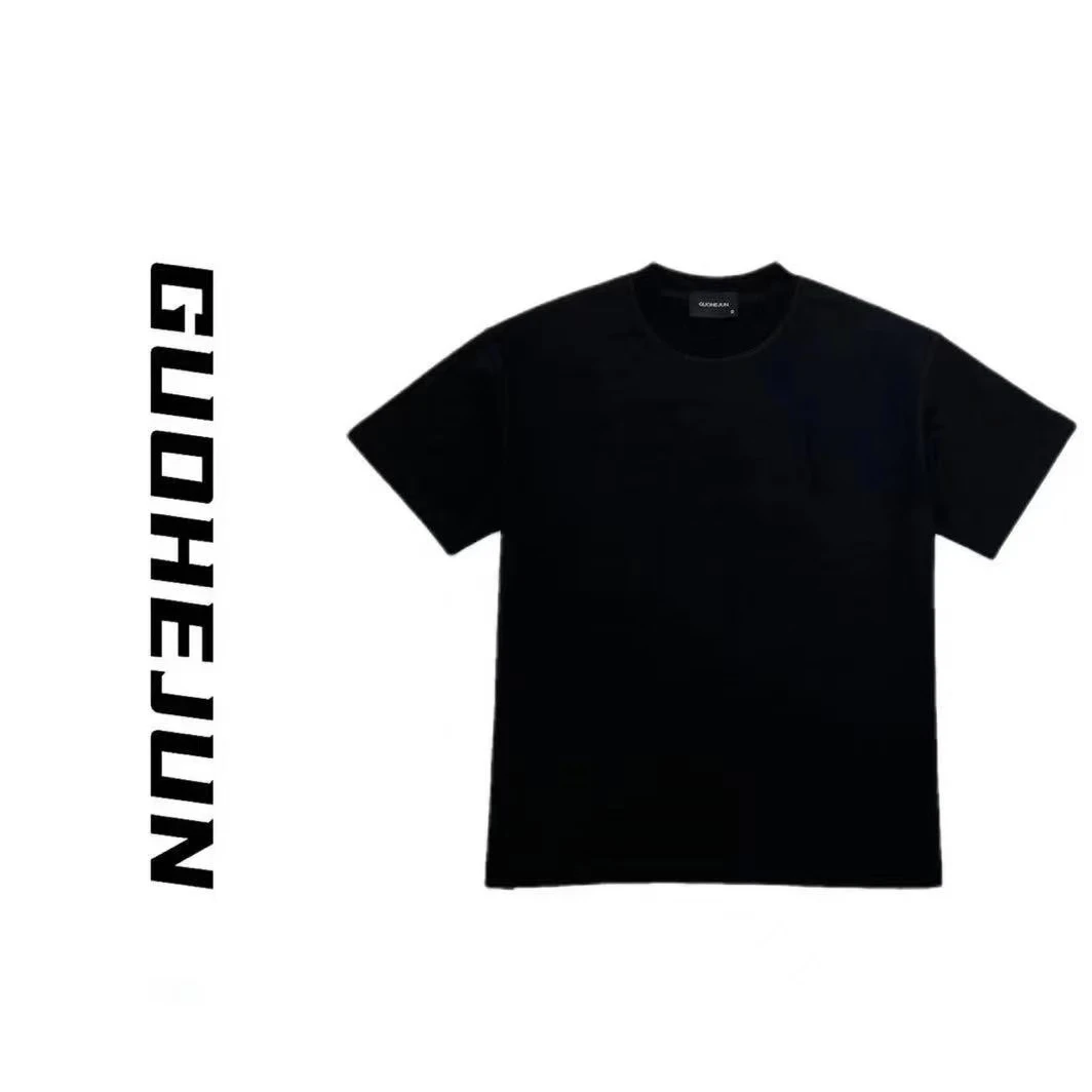 男女短袖T恤男士纯色情侣轻奢重磅纯色T恤