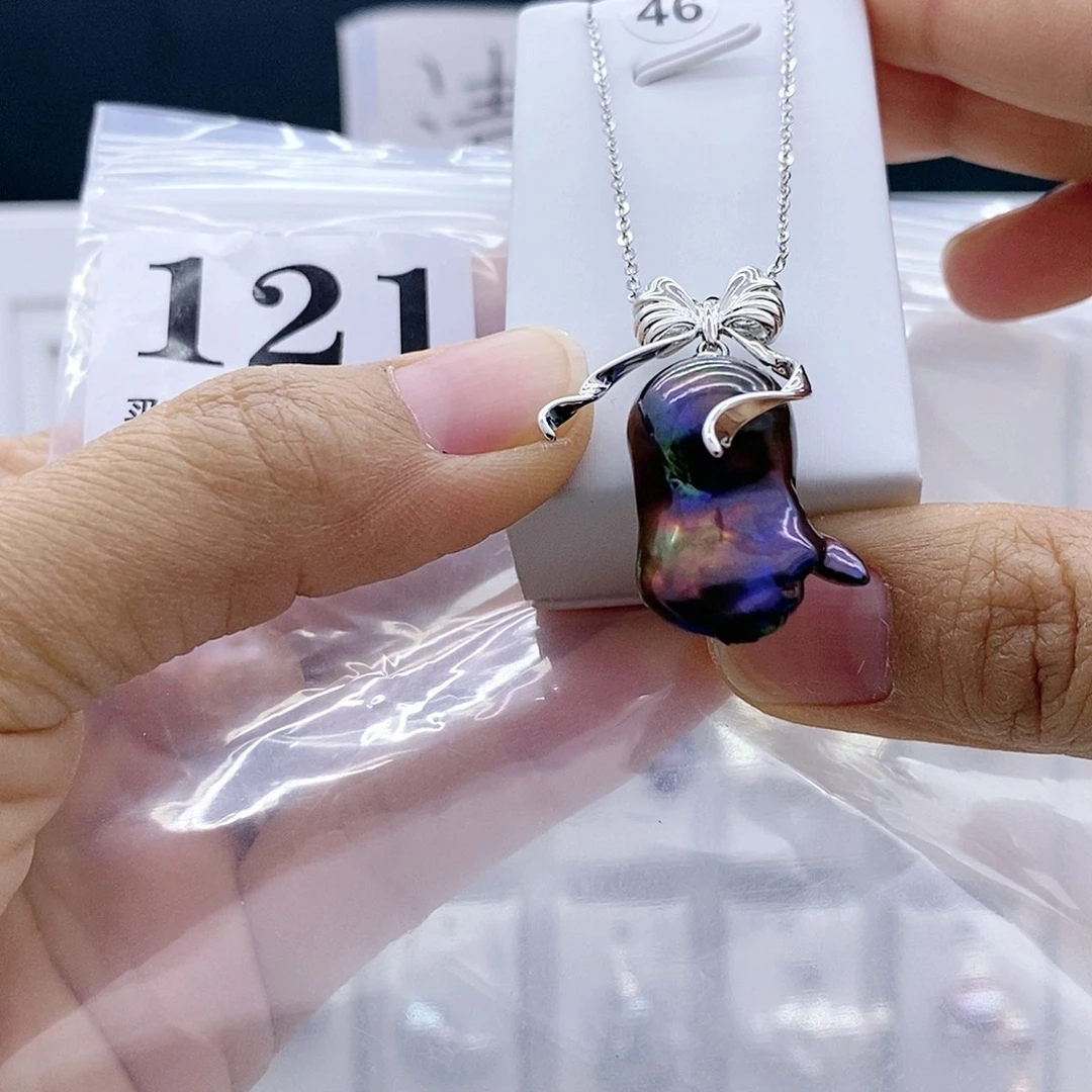 淡水珍珠颈饰钛钢