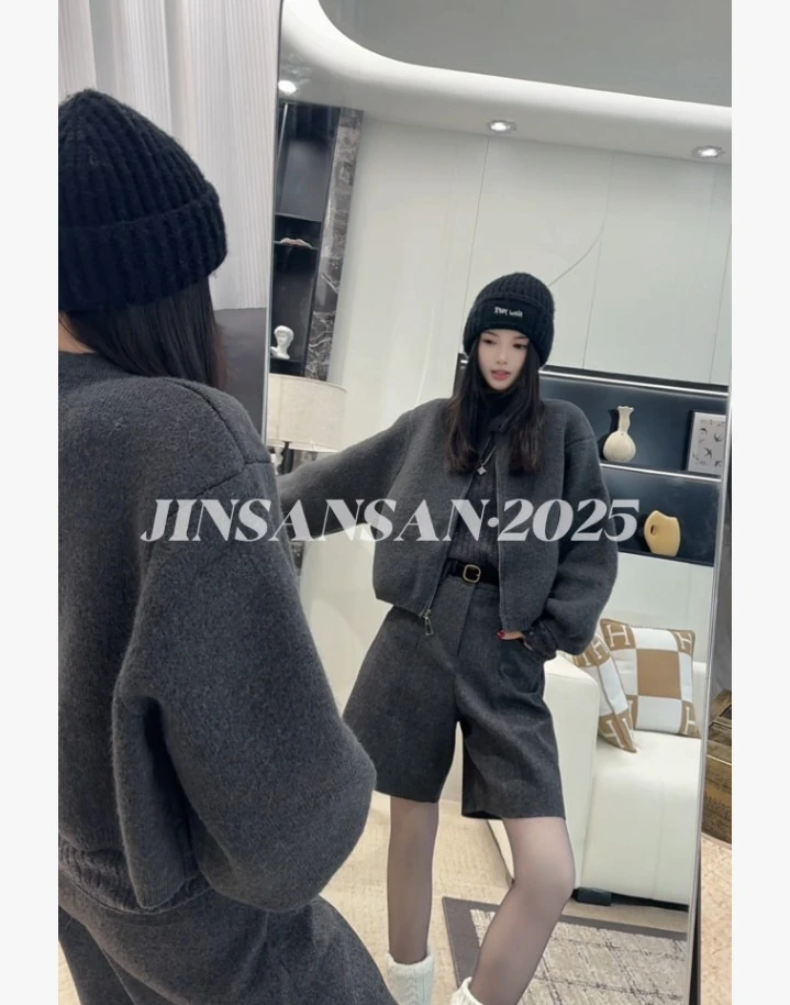 【星野牧歌】2026冬季新款时尚休闲气质针织外套