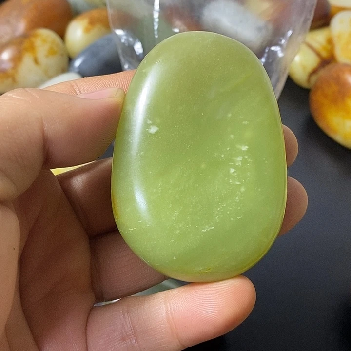 秋***彩和田玉未镶嵌挂件