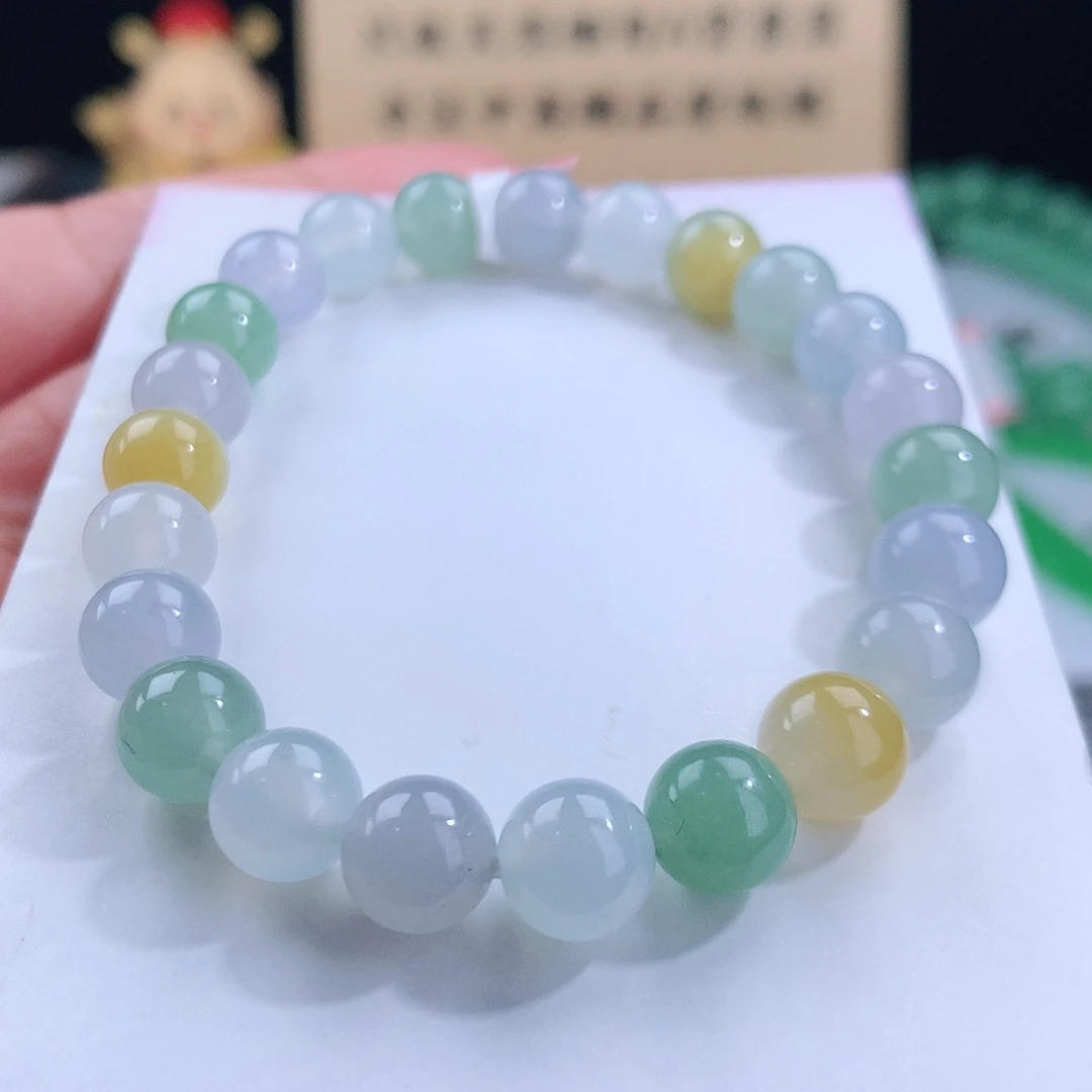 翡翠手链未镶嵌卡8mm