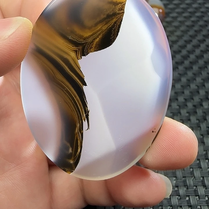 清***来玛瑙/玉髓未镶嵌颈饰