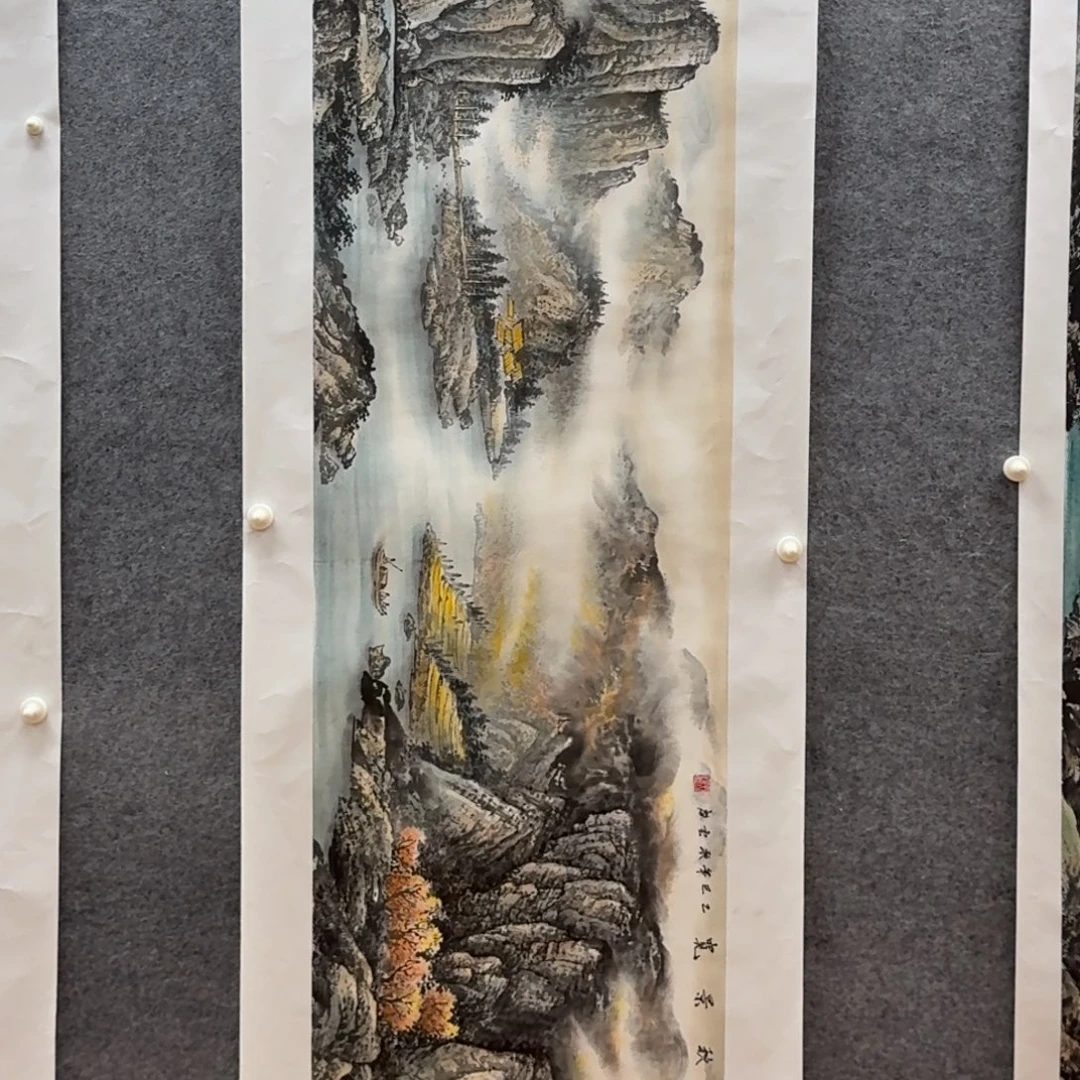 国画程云启老师180x50作品