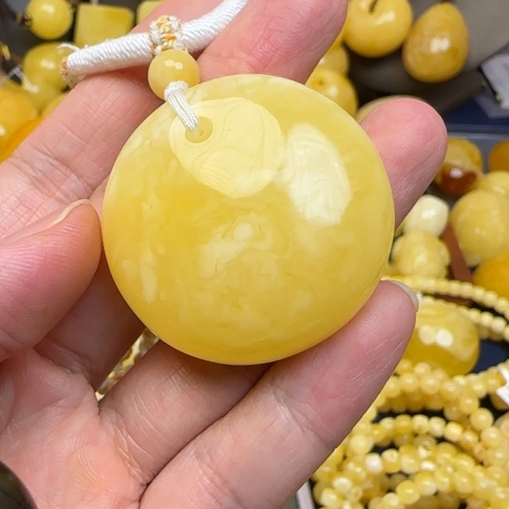蜜蜡颈饰未镶嵌天然蜜蜡