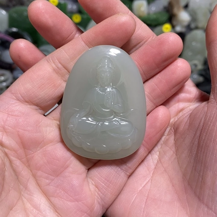 和田玉未镶嵌挂件