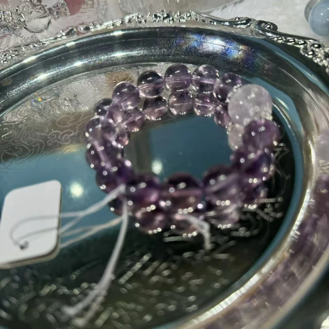 【拾壹水晶】天然紫水-单圈手链多样性发货发其一S-0405