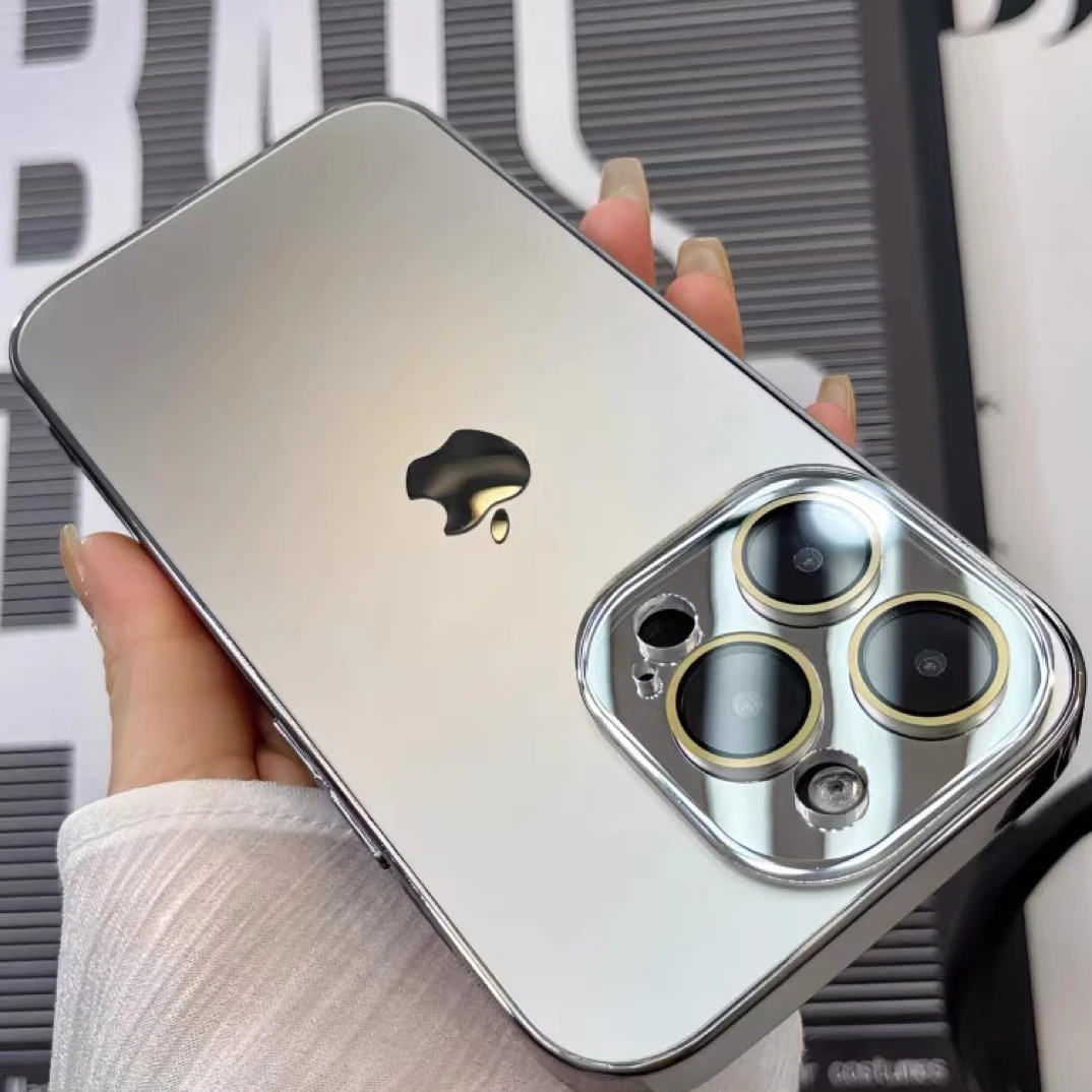 苹果17/16/15/14/13/12/11promaxpuls自带镜头膜电镀防摔手机壳