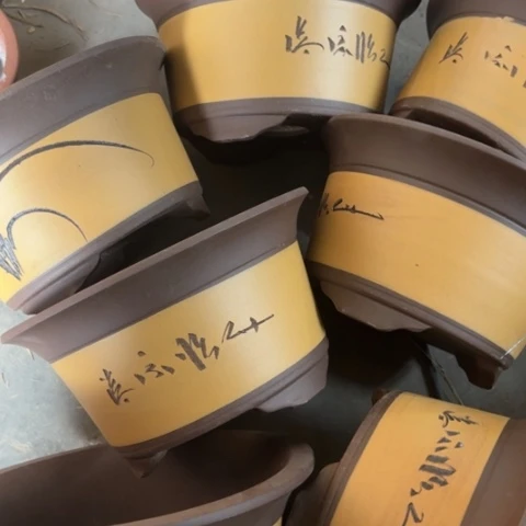 紫砂花盆100-7。100-7