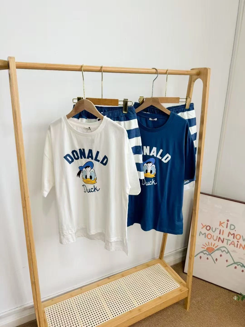 282联名款，情侣夏季短裤短裙短袖睡衣家居服套装裤装夏款抽绳