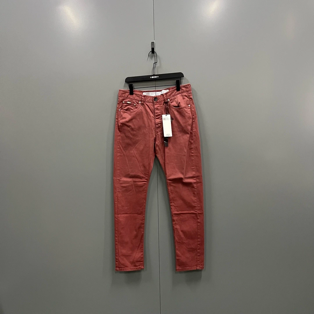 c730  砖红色长裤 33码 102421