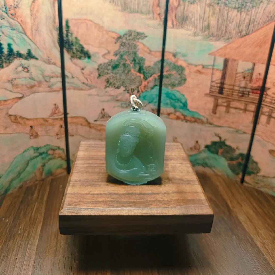 R和田玉观音吊坠0262