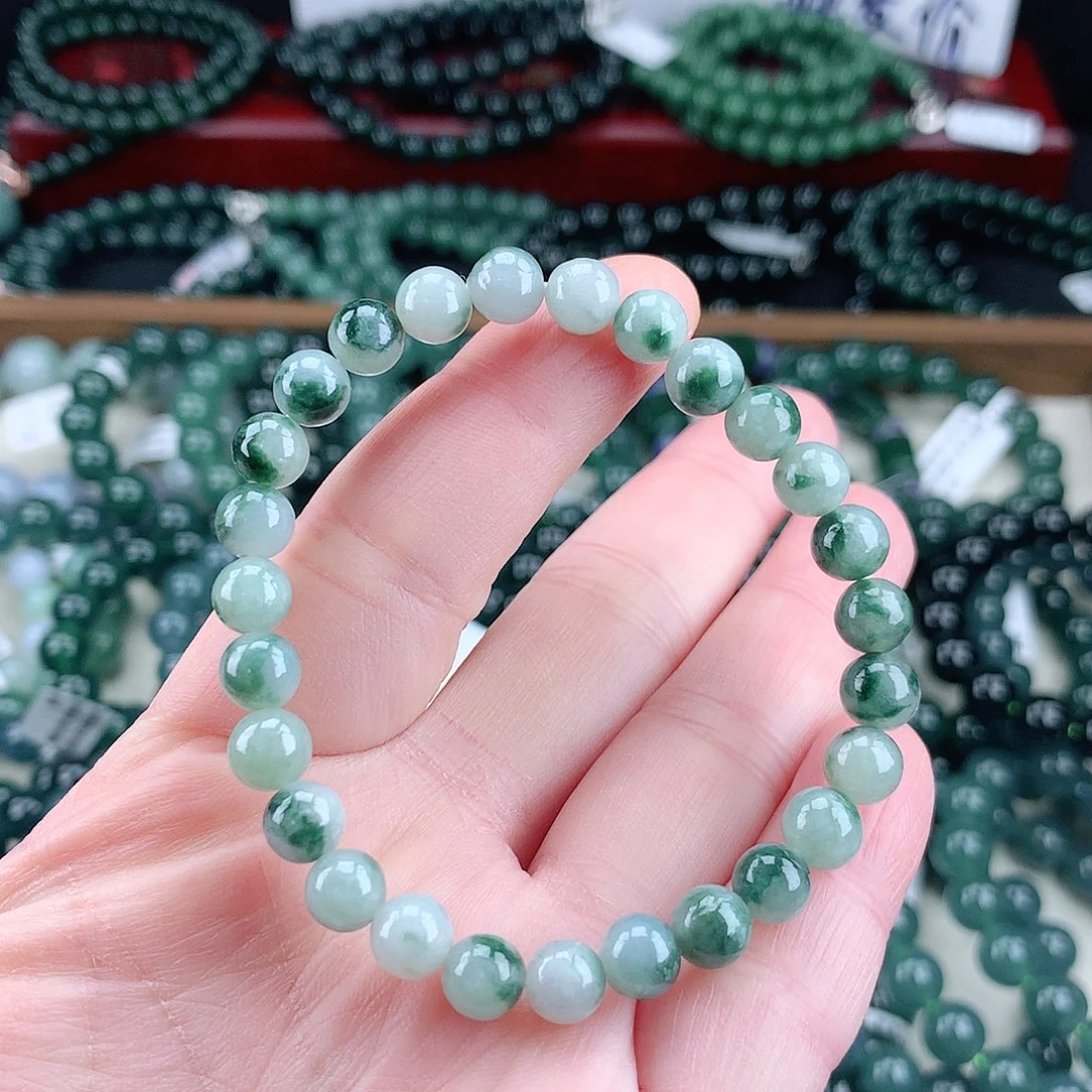 翡翠未镶嵌毛衣链