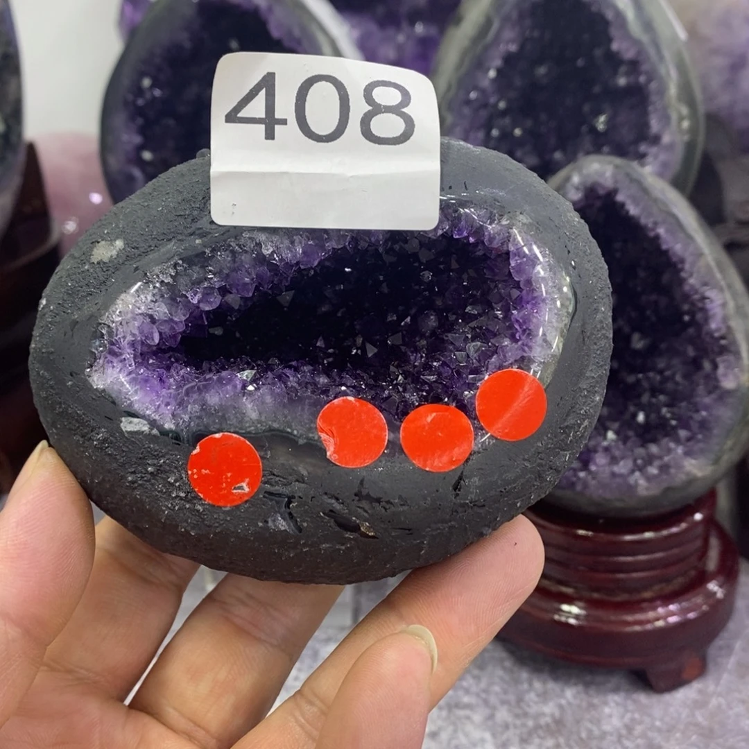 大型摆件（非配饰）银S925镶嵌紫晶紫水晶408