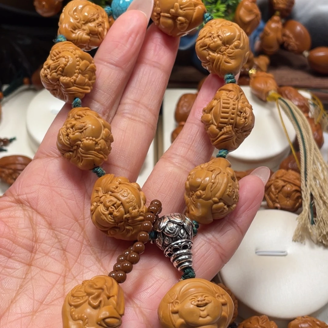 横财橄榄核手串20尺