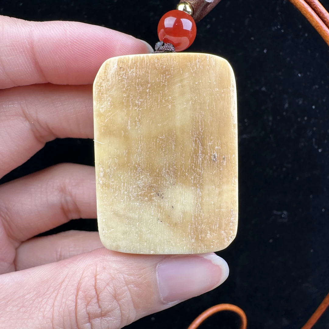 P2990天然猛犸牙 肥皂无事牌 28*40*16mm支持鉴定 假一罚四