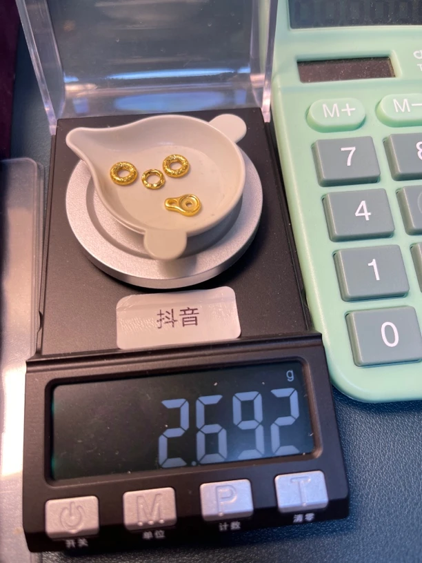 足金999八字扣卡六祥云圈卡七无相卡环卡六秀