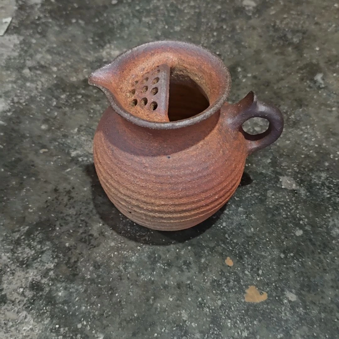 粗陶煮水壶带滤网款