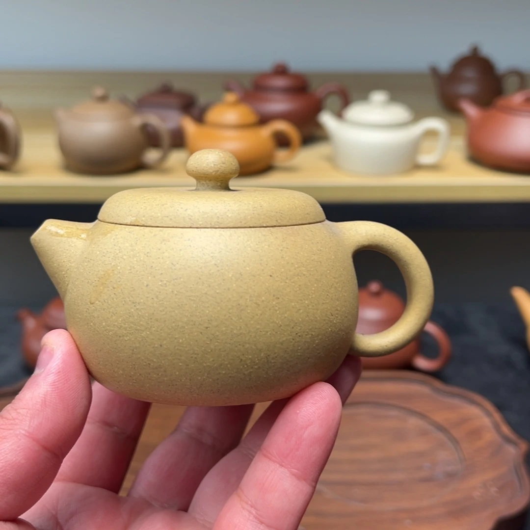 紫砂茶壶花泥150段泥文旦