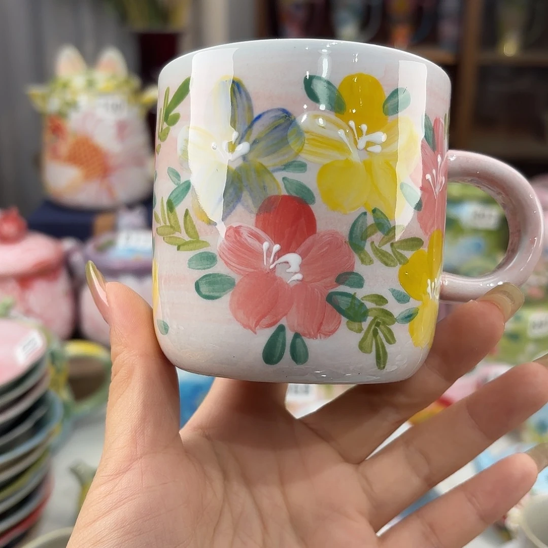 景德镇手绘高温釉下彩陶瓷茶具