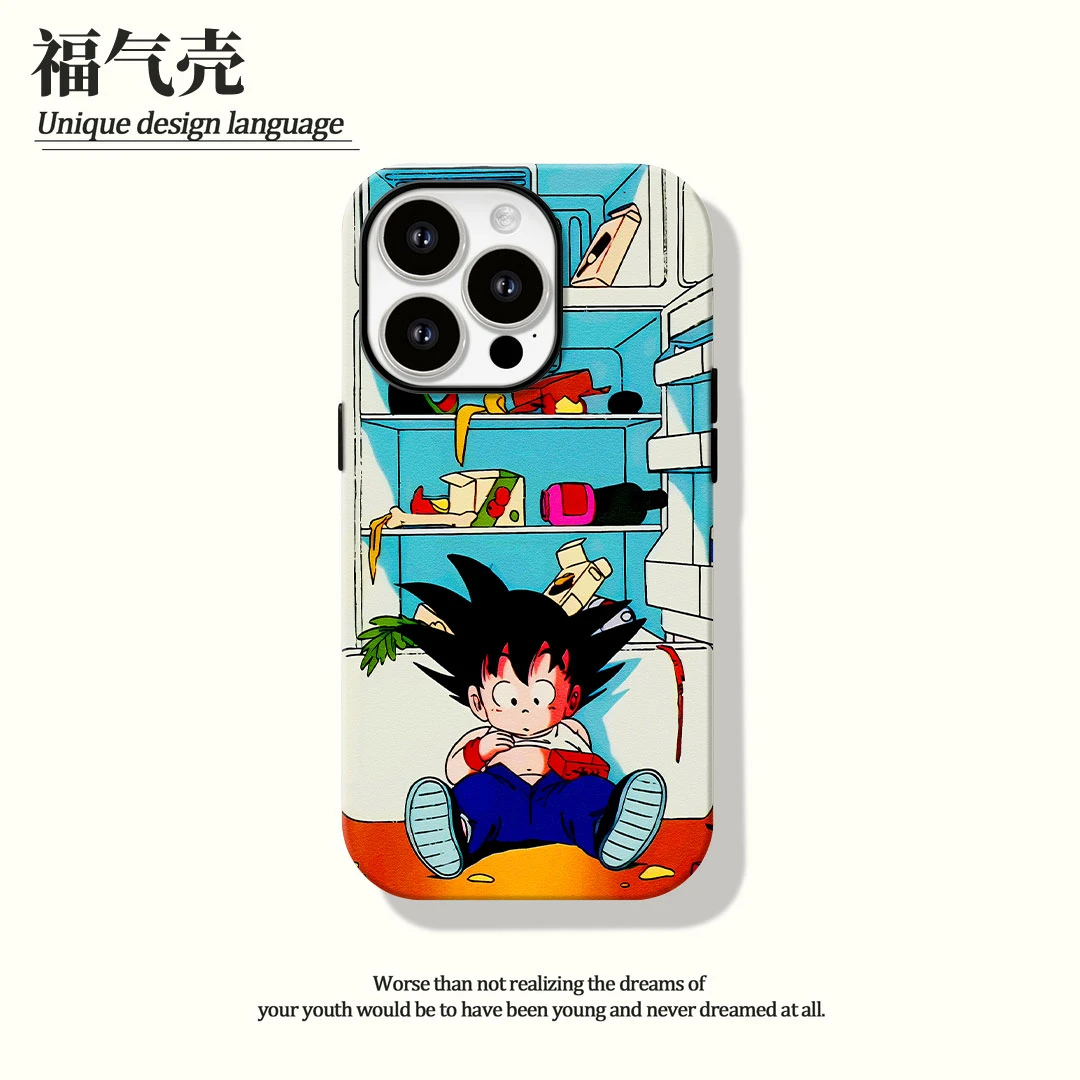 偷吃悟空菲林二合一适用苹果16promax华为vivo小米oppo手机壳