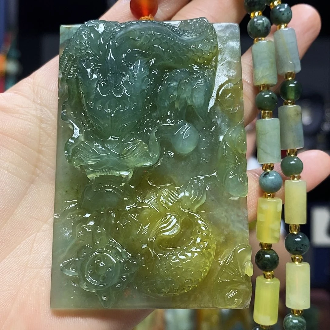未镶嵌岫玉挂件吊坠