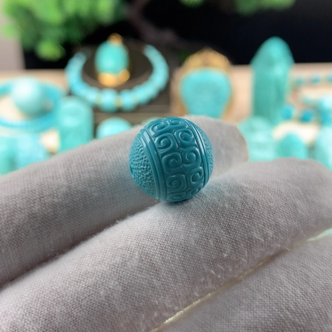 绿松石配珠卡15未镶嵌蓝*