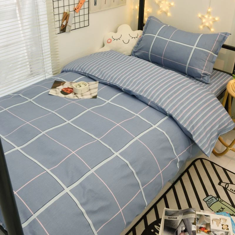 学校宿舍六件套全棉床单被套枕套学生三件套单人床上下铺床上用品