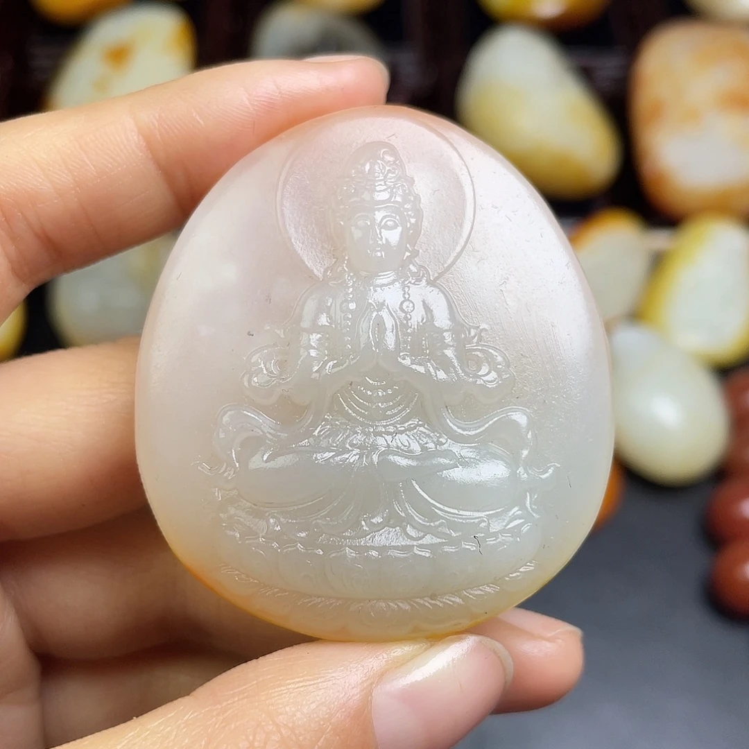 和田玉未镶嵌挂件