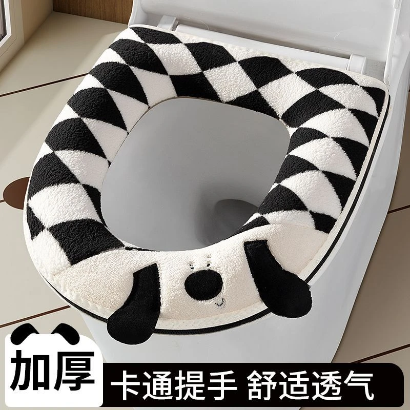 秋冬款马桶坐垫四季通用型2025新款可水洗加厚毛绒厕所家用新一代
