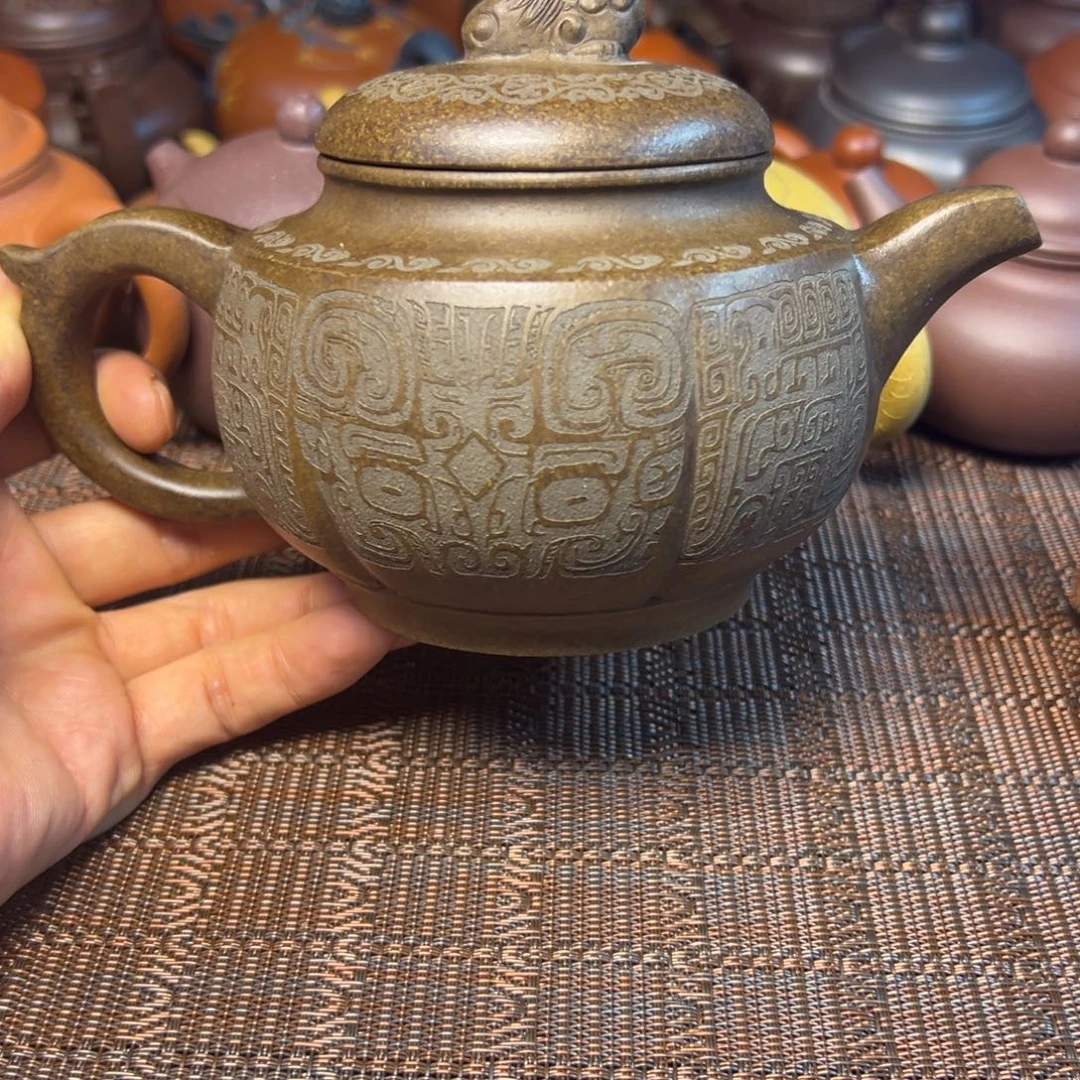茶壶紫砂宜兴原矿紫砂壶450毫升容量