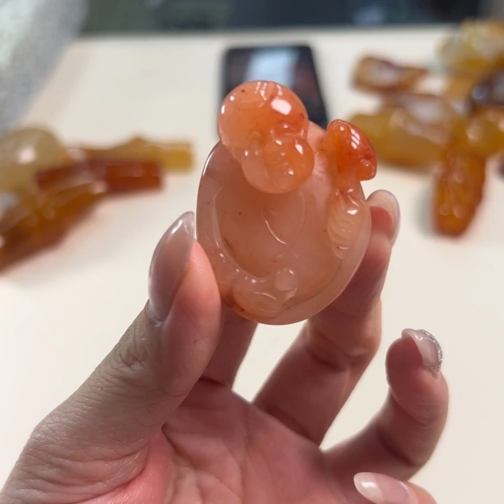 玛瑙/玉髓吊坠(不含链)未镶嵌