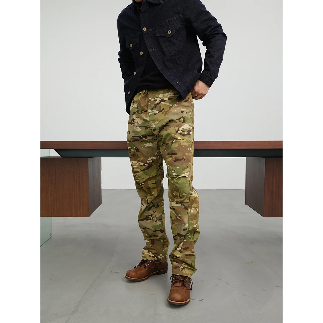 GTAL25AW美式战术迷彩复古长裤街头风机能户外百搭直筒休闲裤