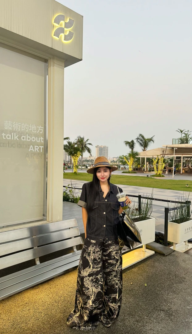 【惠惠专属】5106水墨裤/舒适感休闲裤子显瘦时尚百搭