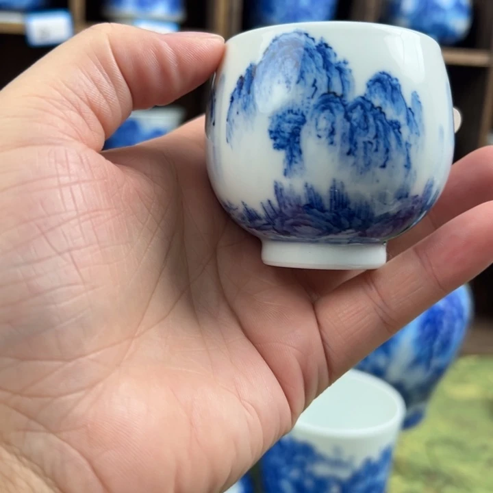 撞***步杯溪山造物山水微瑕