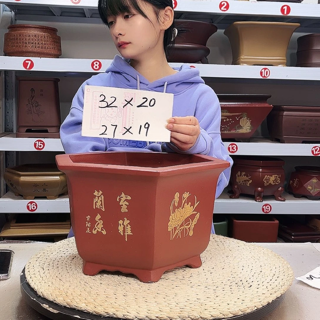 紫砂花盆紫砂花盆