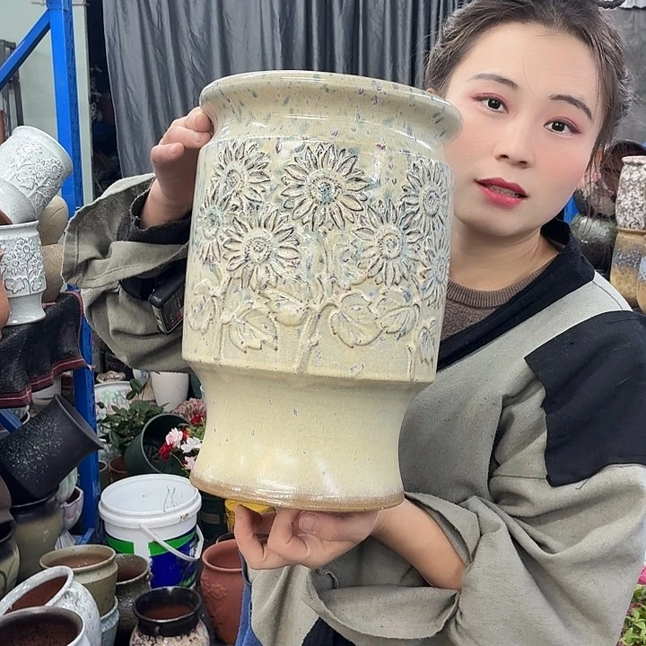 20×32 -粗陶花盆有孔-买买买