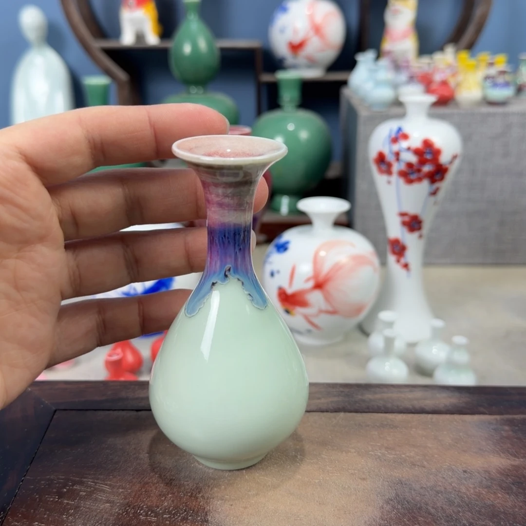 陶瓷手工小花器摆件
