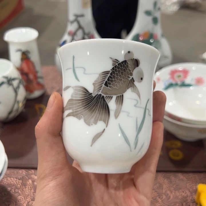 醴陵高温瓷老厂瓷釉下手绘120毫升