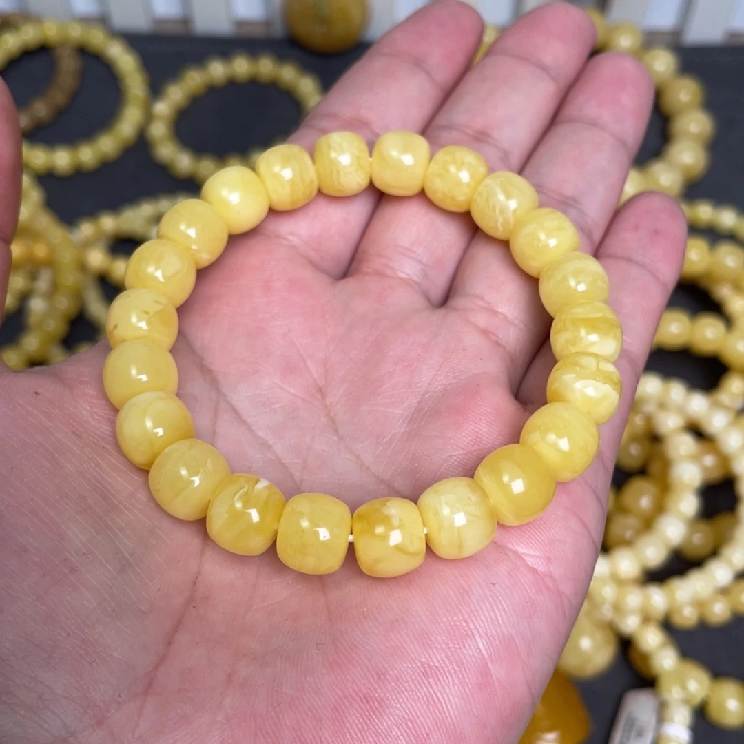 蜜蜡未镶嵌裸石蜜蜡手串10.3mm