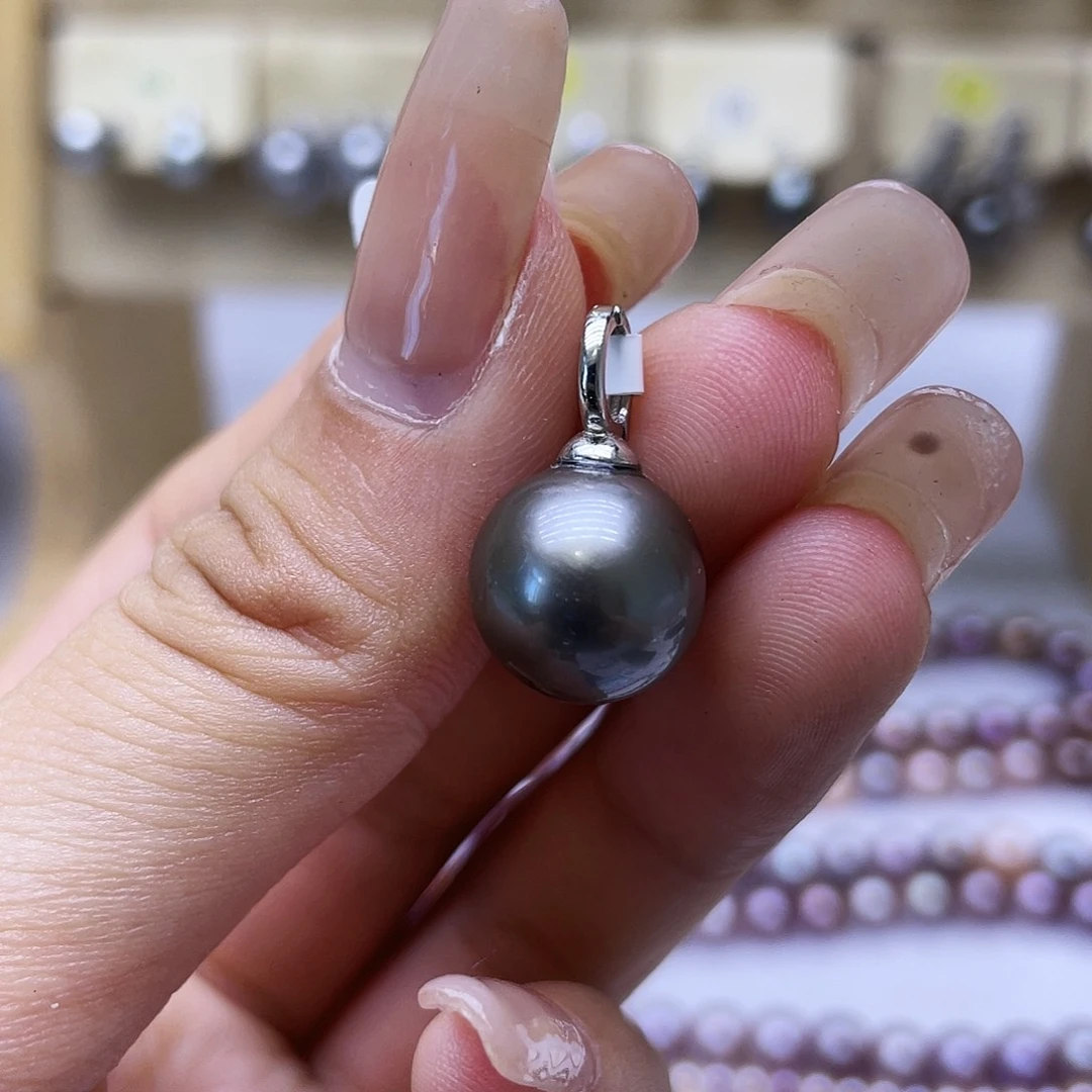 海水珍珠银S925镶嵌颈饰