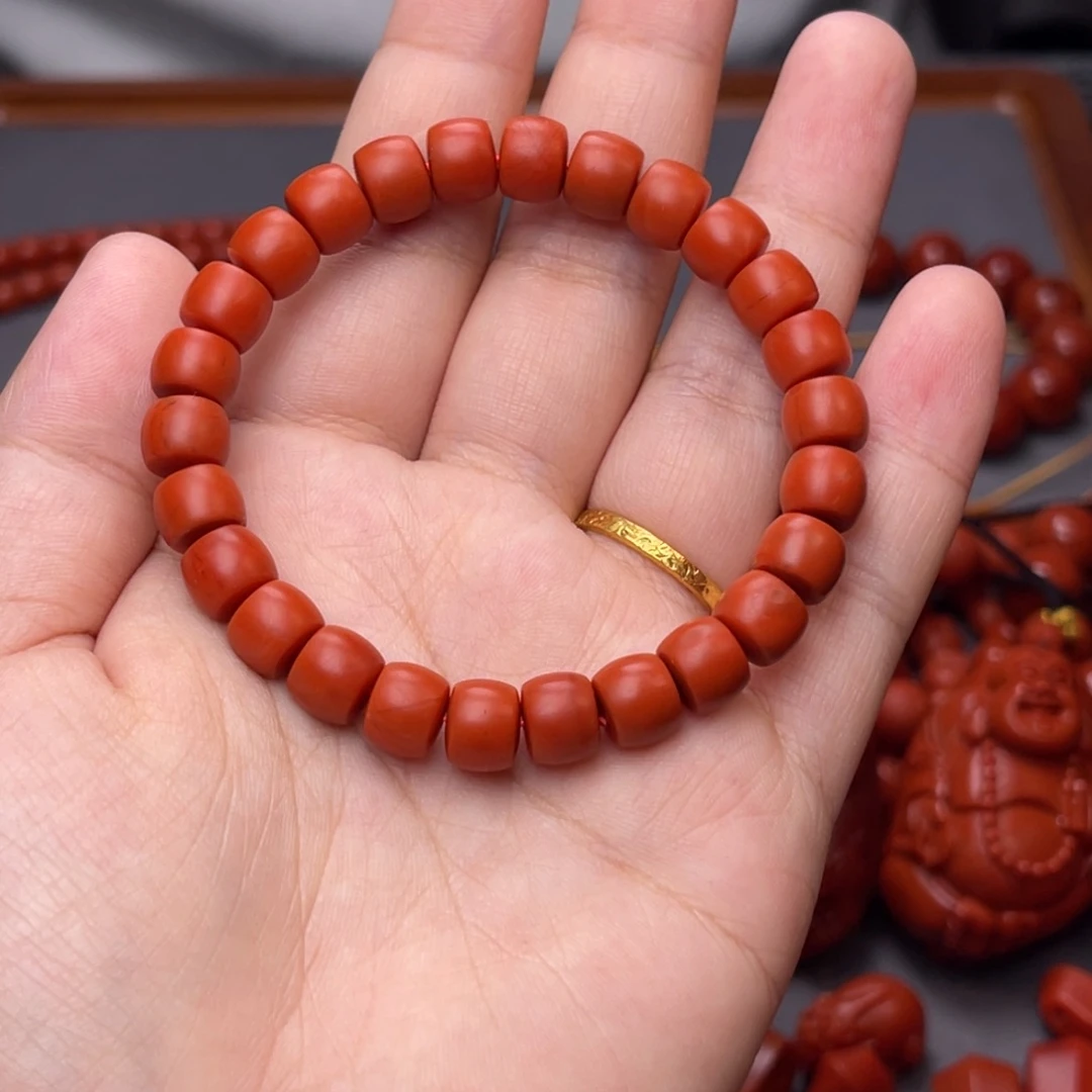 未镶嵌保山卡8毫米南红玛瑙