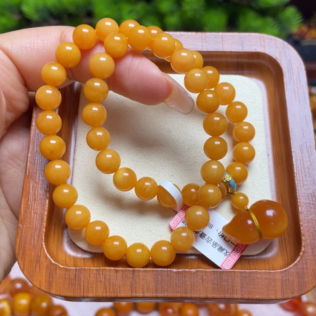 未镶嵌蜜蜡手链手串