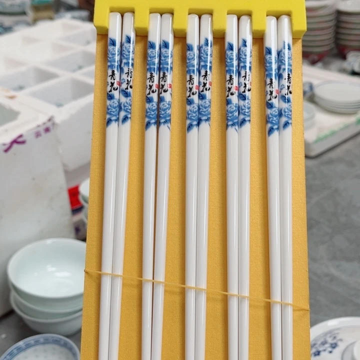 青花玲珑青花筷子