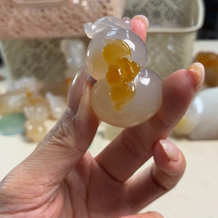 玛瑙/玉髓未镶嵌吊坠(不含链)