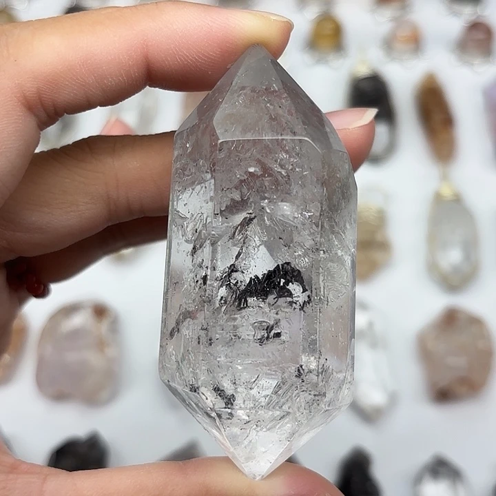 水晶颈饰未镶嵌闪灵钻手握/摆件71mm+