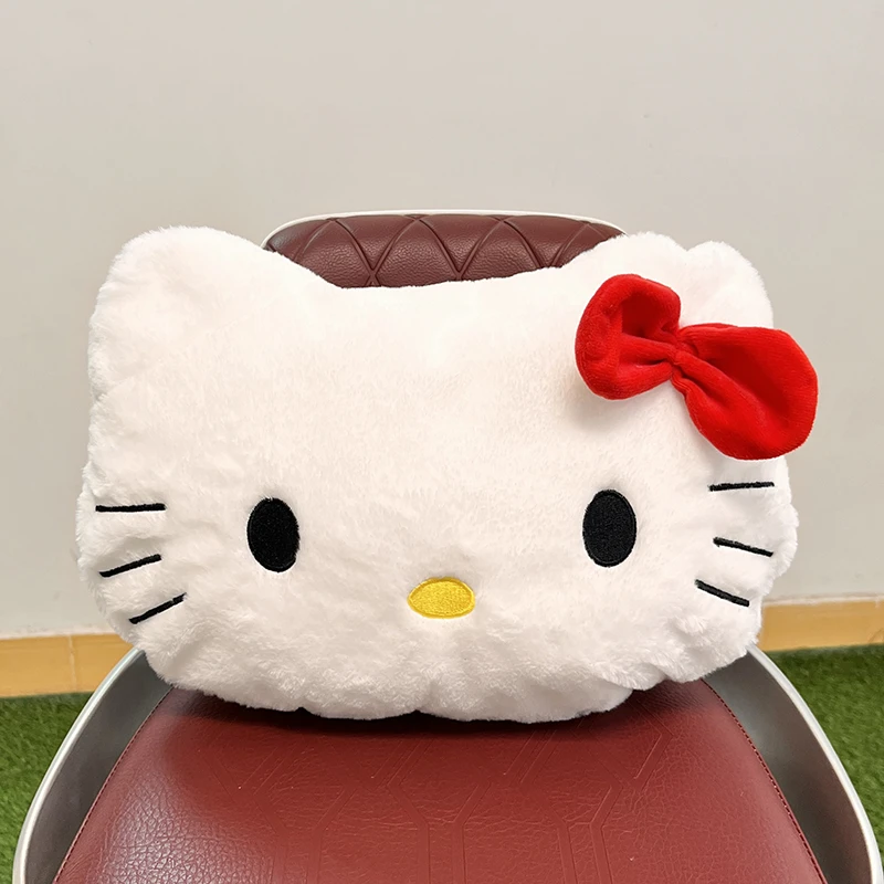 电动车后座防撞垫软垫可爱卡通KT猫电瓶车小电驴后背腰靠骑行好物